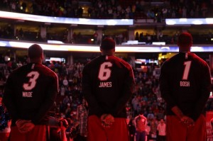 Bosh, Wade e Lebron James