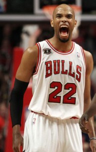 Taj Gibson con la maglia dei Bulls