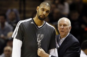 Gregg Popovich e Tim Duncan.