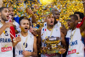 Premiazione per la Francia ad EuroBasket 2013