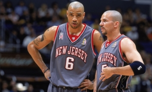 Kidd ai New Jersey Nets con Kenyon Martin