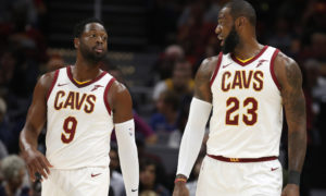 Dwyane Wade (#9) e LeBron James (#23), di nuovo insieme dopo i fasti di Miami