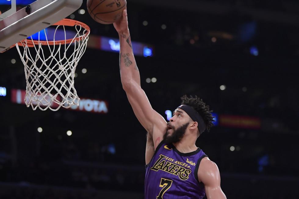 JaVale McGee, Los Angeles Lakers vs Brooklyn Nets at Staples Center